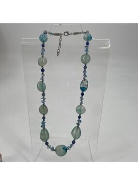 Blue Stone beaded necklace